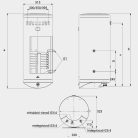 Hajdú IDE 150F ErP Sztea indirekt tároló fali, villamos előkészítéssel