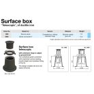 Hawle 2050-0000-00 Csapszekrény tolózárhoz teleszkópos  GG