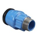 Hawle 6100-0300-30 ISO fitting külső menettel KM  D20-1/2" PN16 GG
