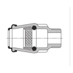   Hawle 6120-0300-30 ISO fitting külső menettel KM  D20-1/2" PN16 POM