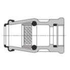 Hawle 6200-0700-30 ISO fitting belső menettel BM  D32-1" PN16 GG