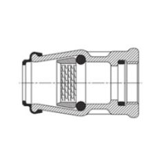   Hawle 6220-0300-30 ISO fitting belső menettel BM  D20-1/2" PN16 POM