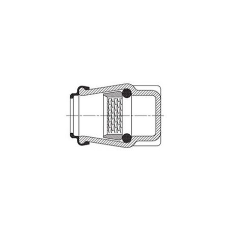 Hawle 6223-0300-30 ISO fitting zárósapka  D20 PN16 POM