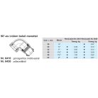 Hawle 6410-0500-30 ISO fitting könyökidom tok-belső menettel D25-3/4" PN16 GG