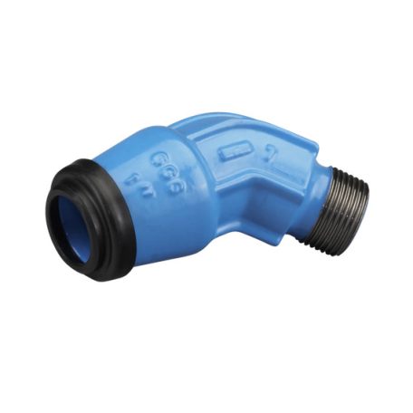 Hawle 6411-1100-30 ISO fitting ívidom tok-belső menettel D50-6/4" 45° PN16 GG
