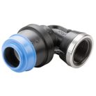 Hawle 6430-0300-30 ISO fitting könyökidom tok-belső menettel D20-1/2" 90° PN16 POM