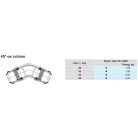 Hawle 6440-1300-30 ISO fitting ívidom tok-tok D63 45° PN16 GG