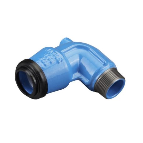 Hawle 6460-0700-30 ISO fitting könyökidom tok-külső menettel D32-1" 90° PN16 GG