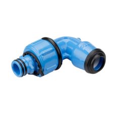   Hawle 6465-0509-30 ZAK46 elforgatható könyökidom ISO tokkal D25 90° PN16 GGG