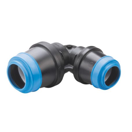 Hawle 6490-0907-30 ISO fitting könyökidom tok-tok redukált D40-D32 90° PN16 POM