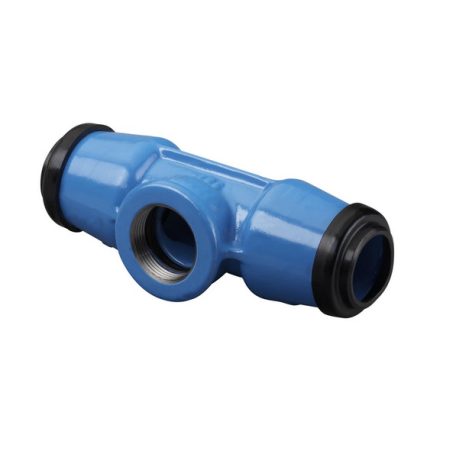Hawle 6500-1300-30 ISO fitting T idom menetes BM  D63-2" PN16 GG