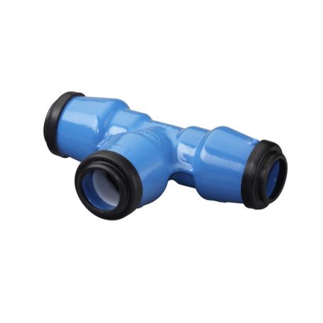 Hawle 6530-0900-30 ISO fitting T idom három tokkal D40 PN16 GG