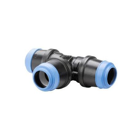Hawle 6550-1100-30 ISO fitting T idom három tokkal D50 PN16 POM