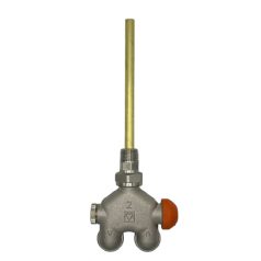   Herz VUA-40 lándzsás termosztatikus radiátorszelep sarok jobbos 1/2" 40mm M28x1,5mm 100 % 1778441