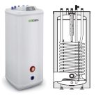 Heizer indirekt tároló S100 szögletes, 1 hőcserélővel, készülék alá 26-105500