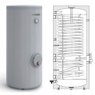 Heizer indirekt tároló SOH-203 200l, 2db emelt felületű hőcserélővel