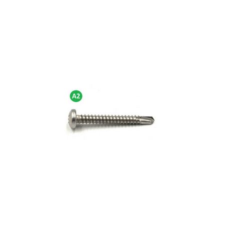 Csavar D-fejű önfúró lemezcsavar 4,2x13mm A2 1000db/csomag