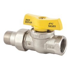   Mofém gömbcsap, golyóscsap Flexum 1/2" KB+toldat gáz 113-0066-10