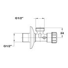 Mofém sarokszelep 1/2"-1/2" 163-0002-00 15db/doboz