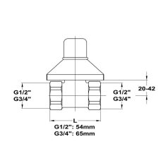 Mofém csempeszelep 1/2" KÉK
