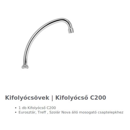 Mofém kifolyócső C200 273-0016-06
