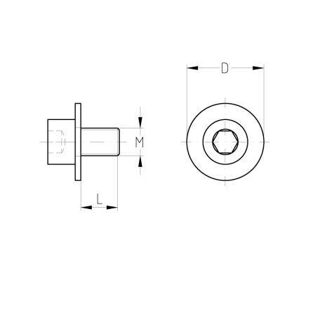 MÜPRO Imbuszcsavar alátéttel M10 x 16mm 121079