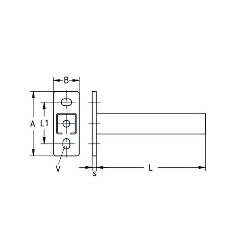 MÜPRO MPC-sínkonzol 28/30 L=400mm 156714