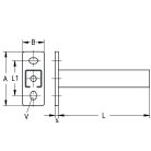 MÜPRO MPC-sínkonzol 40/60 L=1040mm 156726