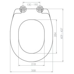 WC ülőke egyszerű műanyag fehér AKDENIZ