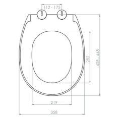   WC ülőke lecsapódásgátlós fém zsanérral NKP Genesis fehér