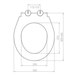   WC ülőke lecsapódásgátlós fém zsanérral NKP Nice fehér