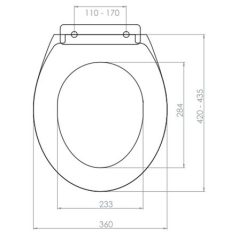   WC ülőke lecsapódásgátlós műanyag zsanérral NKP Smart/slim fehér