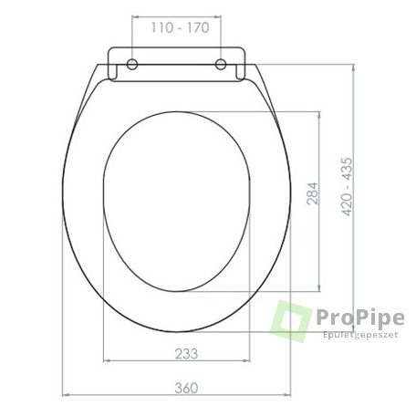WC ülőke lecsapódásgátlós műanyag zsanérral NKP Smart/slim fehér