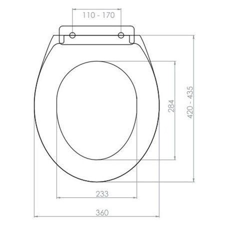 WC ülőke lecsapódásgátlós műanyag zsanérral NKP Smart/slim fehér