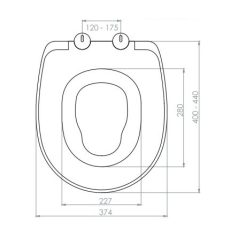   WC ülőke lecsapódásgátlós műanyag zsanérral NKP Universal gyerek ülőke betéttel fehér
