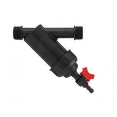   Műanyag acélhálós szűrő leeresztőcsappal 5/4" 120mesh