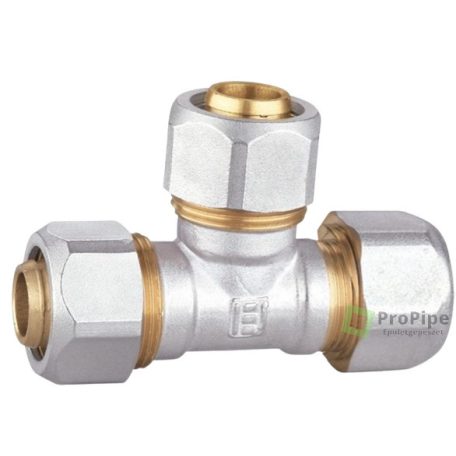 Kulcsos T-idom 20x16x16 oldható csatlakozóval PP-T161620