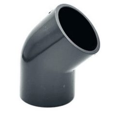 PVC-U nyomó könyök 140/45°