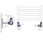 SAPHO Corner kombi radiátor szelep jobbos króm CP330S (A készlet erejéig!)