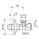 Schell Sanland sarokszelep 1/2"-1/2" 970370000