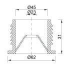 Styron 125-3 wc szimering 32mm