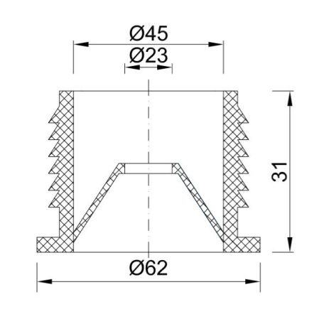 Styron 125-3 wc szimering 32mm