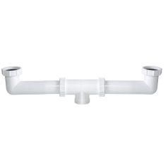   Styron 539-4 mosogatószifonhoz 2 medencés összekötő leeresztőszelep nélkül 6/4" D40