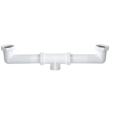 Styron 539-4 mosogatószifonhoz 2 medencés összekötő leeresztőszelep nélkül 6/4" D40