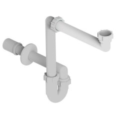   Styron 641-32-3 csőszifon helytakarékos mosdóhoz leeresztőszelep nélkül 5/4" D32/40