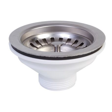 Styron 654 Leereszőszelep 114mm-es rozsdamentes mosogaótálcához túlfolyó nélkül