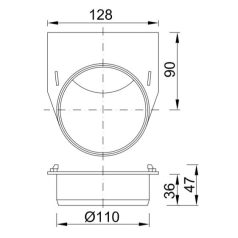 Styron 901 kültéri 900-as folyókához bekötő elem 110mm