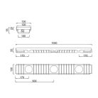Styron 904-E kültéri folyóka alacsony 1 méteres acél fedráccsal