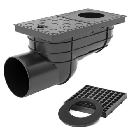 Styron KV-110-B kültéri víznyelő 110mm oldalsó elfolyással