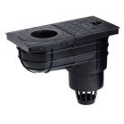 Styron KV-110 kültéri víznyelő 110mm alsó elfolyással